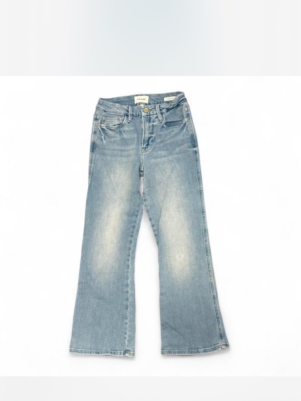 Frame Crop Boot Cut Jeans, SZ 27